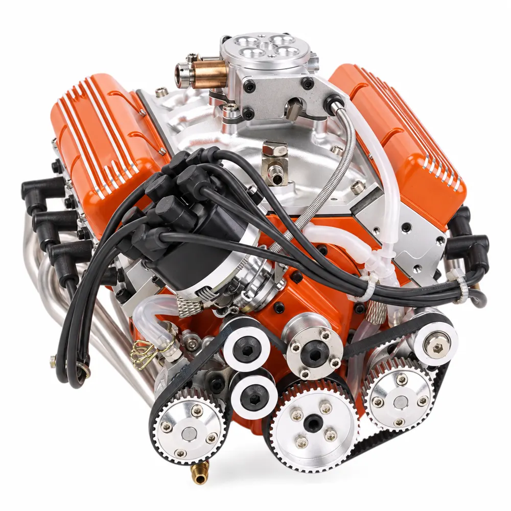 Kit de Motor V8 de Mesa 1/6, 4 Tempos, 44cc, Refrigerado a Água, OHV, Gasolina, Modelo Small-Block — foto 11
