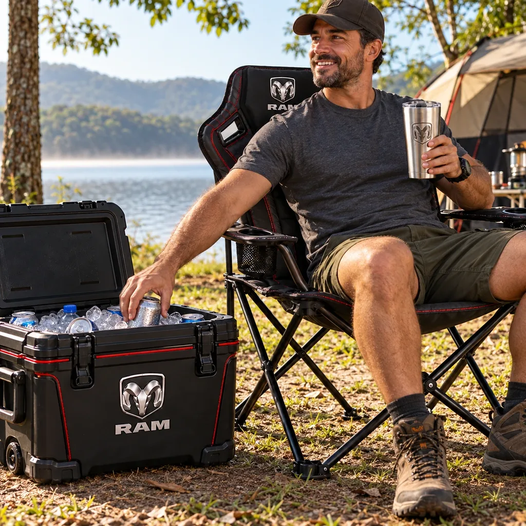 Kit PitStop Premium no camping à beira do lago