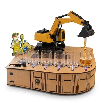MaqBar™ – Dispenser de Bebidas Retroescavadeira