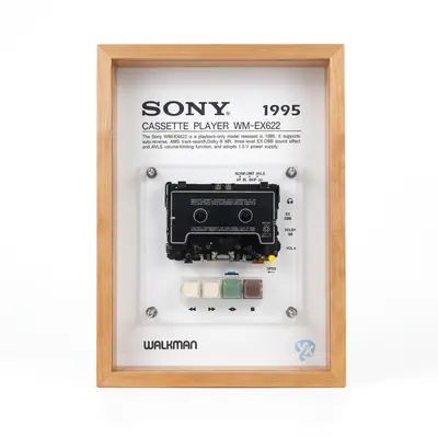 Quadro com Toca-Fitas Vintage · WM-EX622